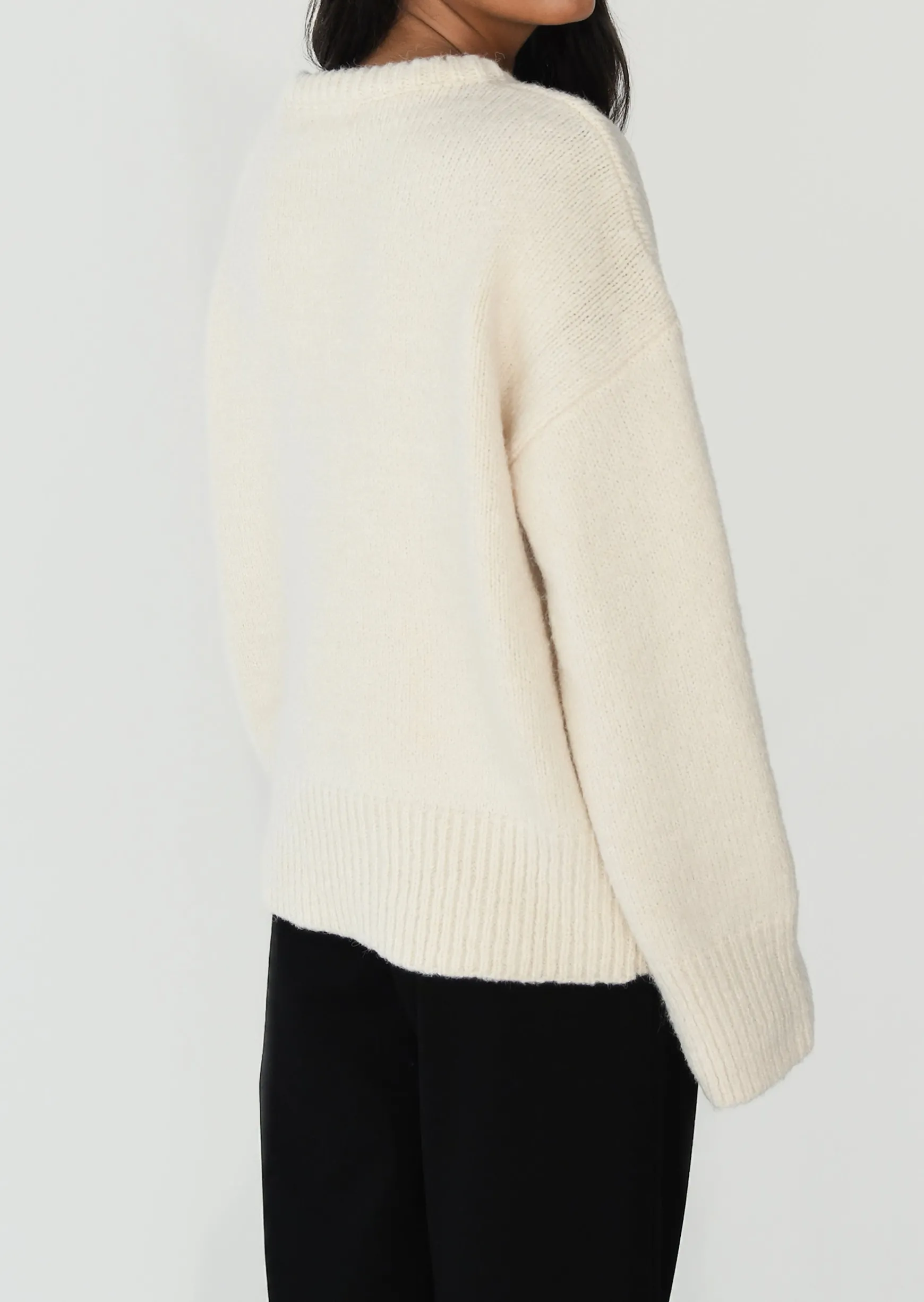 Pulls L Cardigans^Outfitbook Pull en maille oversize beige
