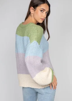Pulls L Cardigans^Outfitbook Pull en maille épaisse color block