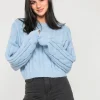 Pulls L Cardigans^Outfitbook Pull en maille torsadée BLEU