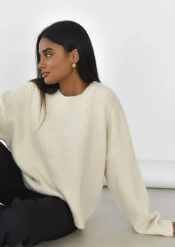 Pulls L Cardigans^Outfitbook Pull maille oversize BEIGE