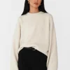 Pulls L Cardigans^Outfitbook Pull maille oversize col rond BEIGE