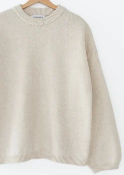 Pulls L Cardigans^Outfitbook Pull maille oversize col rond BEIGE