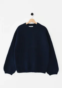 Pulls L Cardigans^Outfitbook Pull maille oversize col rond BLEU