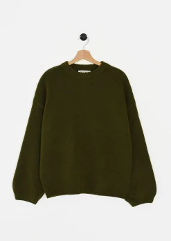 Pulls L Cardigans^Outfitbook Pull maille oversize col rond KHAKI