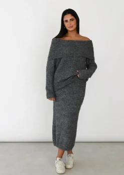 Pulls L Cardigans^Outfitbook Pull maille épaules dénudées GRIS