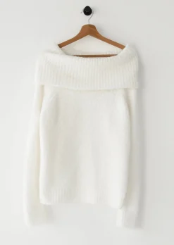 Pulls L Cardigans^Outfitbook Pull maille épaules dénudées BLANC