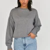 Pulls L Cardigans^Outfitbook Pull oversize col rond en maille GRIS