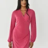 Robes^Outfitbook Robe cache-coeur fluide ROSE
