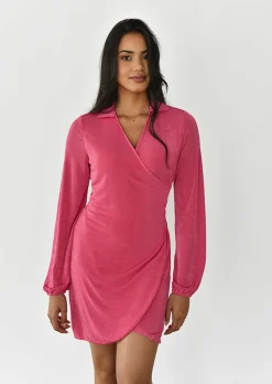 Robes^Outfitbook Robe cache-coeur fluide ROSE