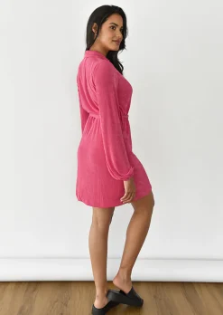 Robes^Outfitbook Robe cache-coeur fluide ROSE