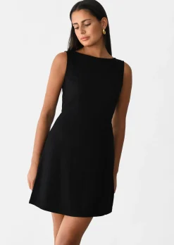 Robes^Outfitbook Robe en lin NOIR