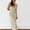 Robes^Outfitbook Robe longue à imprimé floral BEIGE