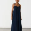 Robes^Outfitbook Robe longue en coton NAVY