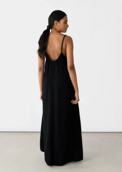 Robes^Outfitbook Robe longue en coton NOIR