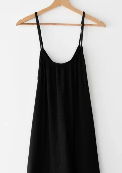 Robes^Outfitbook Robe longue en coton NOIR