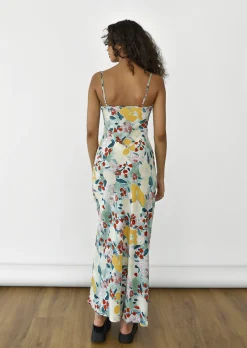Robes^Outfitbook Robe longue imprimé fleuri VERT
