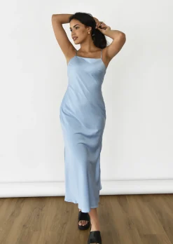 Robes^Outfitbook Robe mi-longue en satin