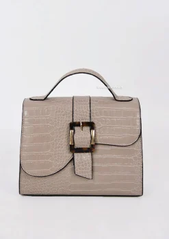 Sacs L Pochettes^Outfitbook Sac à main effet croco beige