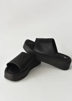 Sandales Plates^Outfitbook Sandales plateforme NOIR