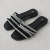 Sandales Plates^Outfitbook Sandales plates strass NOIR