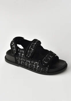 Sandales Plates^Outfitbook Sandales style grand-père NOIR