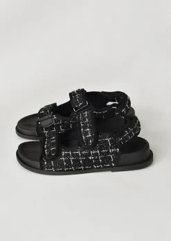 Sandales Plates^Outfitbook Sandales style grand-père NOIR