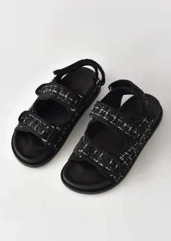 Sandales Plates^Outfitbook Sandales style grand-père NOIR