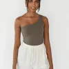 Hauts^Outfitbook Top asymétrique TAUPE