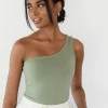 Hauts^Outfitbook Top asymétrique VERT