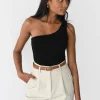 Hauts^Outfitbook Top asymétrique NOIR