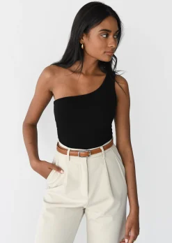 Hauts^Outfitbook Top asymétrique NOIR