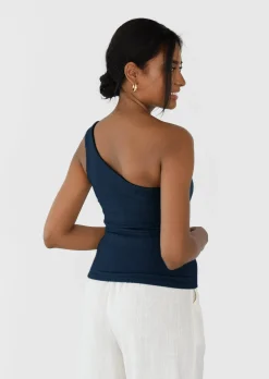 Hauts^Outfitbook Top asymétrique NAVY