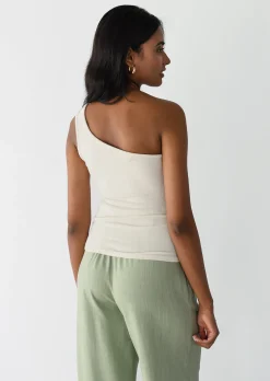 Hauts^Outfitbook Top asymétrique BEIGE
