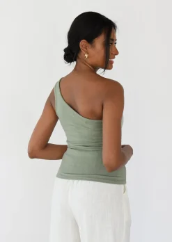 Hauts^Outfitbook Top asymétrique VERT