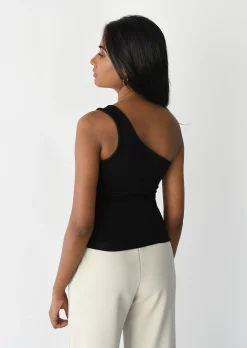 Hauts^Outfitbook Top asymétrique NOIR
