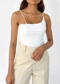 Hauts^Outfitbook Top asymétrique BLANC