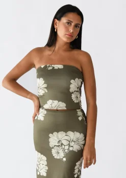 Hauts^Outfitbook Top bandeau FLEURIE