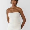 Hauts^Outfitbook Top bandeau BEIGE