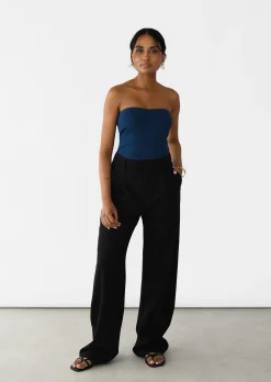 Hauts^Outfitbook Top bandeau BLEU