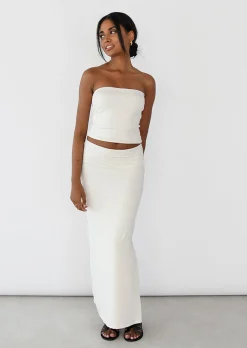 Hauts^Outfitbook Top bandeau BEIGE