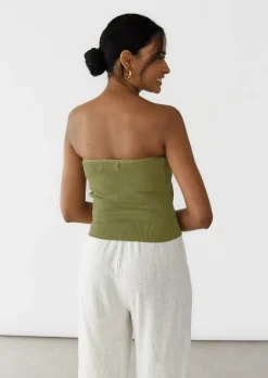 Hauts^Outfitbook Top bandeau VERT