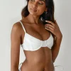 Maillots De Bain^Outfitbook Top bikini armatures côtelé Blanc
