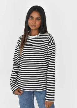Hauts^Outfitbook Top oversize à rayures