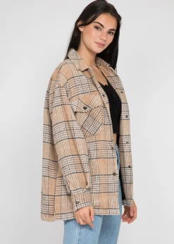 Vestes L Manteaux^Outfitbook Veste à carreaux BEIGE