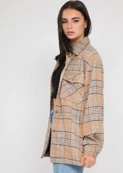 Vestes L Manteaux^Outfitbook Veste à carreaux BEIGE