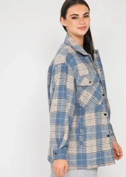 Vestes L Manteaux^Outfitbook Veste à carreaux BLEU