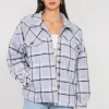 Vestes L Manteaux^Outfitbook Veste à carreaux en coton LILAS