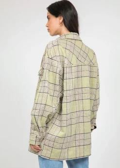 Vestes L Manteaux^Outfitbook Veste à carreaux vert clair VERTCLAIR