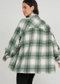 Vestes L Manteaux^Outfitbook Veste à carreaux e VERT